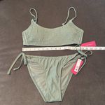 Xhilaration Women’s Junior’s Sage Green Bikini Swimsuit 2Piece Size L (8/10) NWT Photo 9