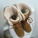 BEARPAW Kayla II Waterproof Suede Boots with Sheepskin Lining β Size 7(B35) Photo 4