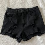 Aeropostale Black Denim Shorts Photo 0