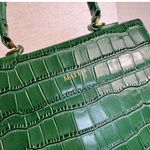MATEO Emerald Croc Elizabeth Bag Green Photo 3