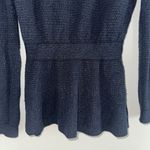 Emporio Armani  Women’s Black Sweater Size 40 Peplum Long Sleeve Photo 2