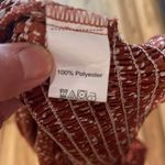 Romwe Romantic Peasant Crop Top Long Sleeve Rust Smocked Womens XS Photo 6