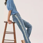 Pilcro  Boyfriend Leopard Print Jeans Photo 0