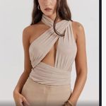 House Of CB Cheyenne ecru gathered bodysuit Photo 4