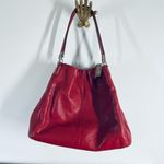 Coach  Edie 31 Pebbled Leather Shoulder Bag in a classic True Red Photo 1