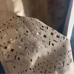Napa Valley Brown Suede Button Up Top With Cutouts On‎ Hem Size XL Photo 5