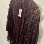 INC International Concepts: Wine Colored Knit Shimmering Shawl Photo 6