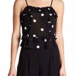 Romeo + Juliet Couture Romeo + Juliet Polka Dot Ruffle Cami  Photo 0