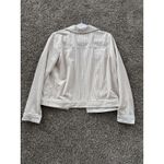 LC Lauren Conrad  Corduroy Jacket Cream Beige Striped Button Front Women's Size S Photo 2