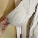 Ellen Tracy  Womens 100% Linen Tunic Olive Office Wear Top Size‎ XL Zipper Front Photo 6