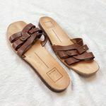 DV Dolce Vita Cait Leather Slide Slip On Sandals Brown Tan Women’s Size 7.5 Photo 3