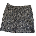 Lee  Animal Print Skort Women's size 14  Black/Tan Pockets Cotton/Spandex EUC Photo 0