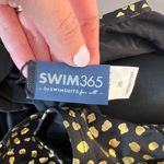Swim365 Black Gold Spotted Adjustable Strap Mesh Trim Swim Top Dress Size 26 Photo 6
