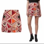 Topshop  cottage tapestry mini skirt size 2 boho hippie festival Photo 2