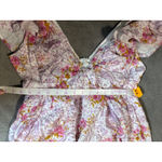 Lulus NWT  Large Kory Lilac Multi Print Flutter Sleeve Mini Dress Pink Feminine Photo 6