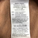 MADEWELLl Linen Blend Cap Sleeve T-Shirt Sz XS Brown Oversized Everyday Travel Photo 4