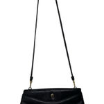 Etienne Aigner Black Leather Clutch Crossbody Purse Pocketbook Gold Hardware Photo 0