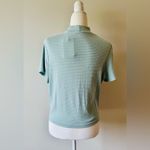 Levi's Women’s Levi’s Effortless Short Sleeve Striped Green Women's Top Size XL NWT Photo 5