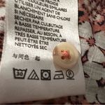 Pilcro Anthropologie Sasha Smocked Boyfriend Blouse Women's XS Pink Boho Hippie Photo 10