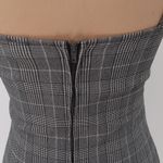 Windsor Gray Plaid Mini Dress Womens Preppy Academia Office Siren Retro Size S Photo 3