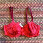 Victoria's Secret DREAM ANGELS PUSH UP WITHOUT PADDING RED VELVET SEXY LACE BRA Photo 3