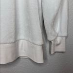 Mighty fine Women's White Fuzzy Ski Patrol Colorado Crewneck Sweater Medium Photo 4