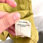 DÔEN Crew Neck Mini Tunic Dress in Gold Size S Green Photo 4