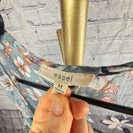 easel  Floral Maxi Duster Kimono Open Coverup Shawl Wrap Size Medium Blue floral Photo 9