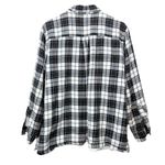 LL Bean Plaid Sherpa Fleece Lined Flannel Shirt Jacket Shacket Size LARGE Photo 5