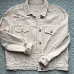 American Eagle Peachy Pink Denim Jacket Photo 0