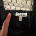 TCEC  Top Leather Black Faux Smocked S Photo 1