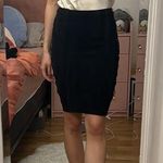 Alice + Olivia black wool pencil skirt with lace up detail Photo 2
