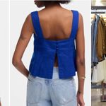 Madewell Curved Neck Shell Tank Bright Sapphire Size 00 Photo 1