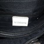 Liz Claiborne  Black Gator Bag Medium Photo 5
