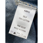 Dance & Marvel  Blue Black Hoodie Hooded Distressed Crop Denim Jean Jacket Size S Photo 3