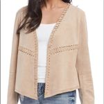 Karen Kane Whipstitched Faux Suede Tan Jacket Photo 4