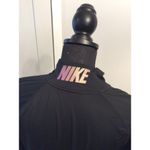 Nike Large L Women's Partial Zip Dri Fit Pull Over Logo on back neck Black Photo 2