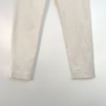 Trina Turk  Women's White Textured Cotton Blend Slim Ankle Pants Size 0 Photo 4