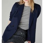 Emme‎ by Marella Navy Blue Copenhagen Blazer Zebio Twill Knit 4 Lined NWOT Photo 9