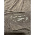 Soma  Brown Cowl Neck Loungewear Black Lace Insets Soft Classic Size Large Photo 4