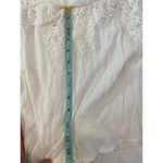 Anthropologie Asi3nna Anthro White Lace Shorts Romper EUC Sz Lg Lined Crochet Lace Summer Photo 11