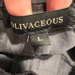 Olivaceous Women’s Dark Gray Cuffed Dressy Jogger Pants Size L NEW Photo 3