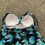 Croft & Barrow Women’s One Piece Swim Suit With Attached Dress. Black/blue. 12 Photo 6