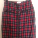 Tartan Plaid Pencil Holiday Midi Skirt Photo 6
