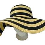 J CREW Stripe Sun Hat Black Photo 0