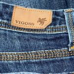 Vigoss  Denim Vintage Junior 3 Medium Blue Wash Grommet Pocket Miami Skinny Jeans Photo 4