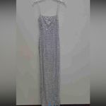 Oh Polly Prisha Silver Embellished Square Neck Evening Dress UK 6 US 2 NYE Photo 4