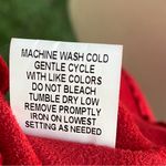 Ny Collection  Women's Red Open Front Suede Draped Cardigan Photo 15