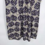 REI Athletic Hiking Dress Womens Medium Tan Purple Floral Print Zip Pocket Photo 2