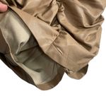 ASTR The Label Leather Ruched Mini Skirt in Cappuccino Tan Size S Photo 4